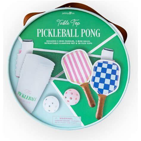 Pickleball Social Club Table Pong Large Game Set