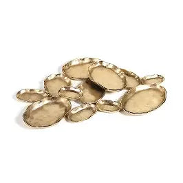 Cluster of Twelve DK GOLD Serving Bowls-OVAL