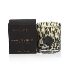 AG Opal Glass Candle Jar in Gift Box- Blk Fig Veti