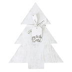 White Christmas Tree Wood Board