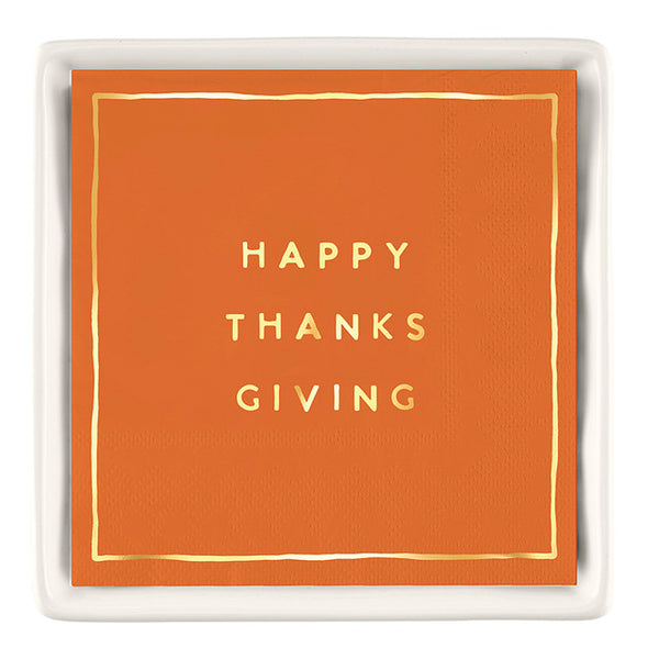Napkin Tray  - Happy Thanksgiving