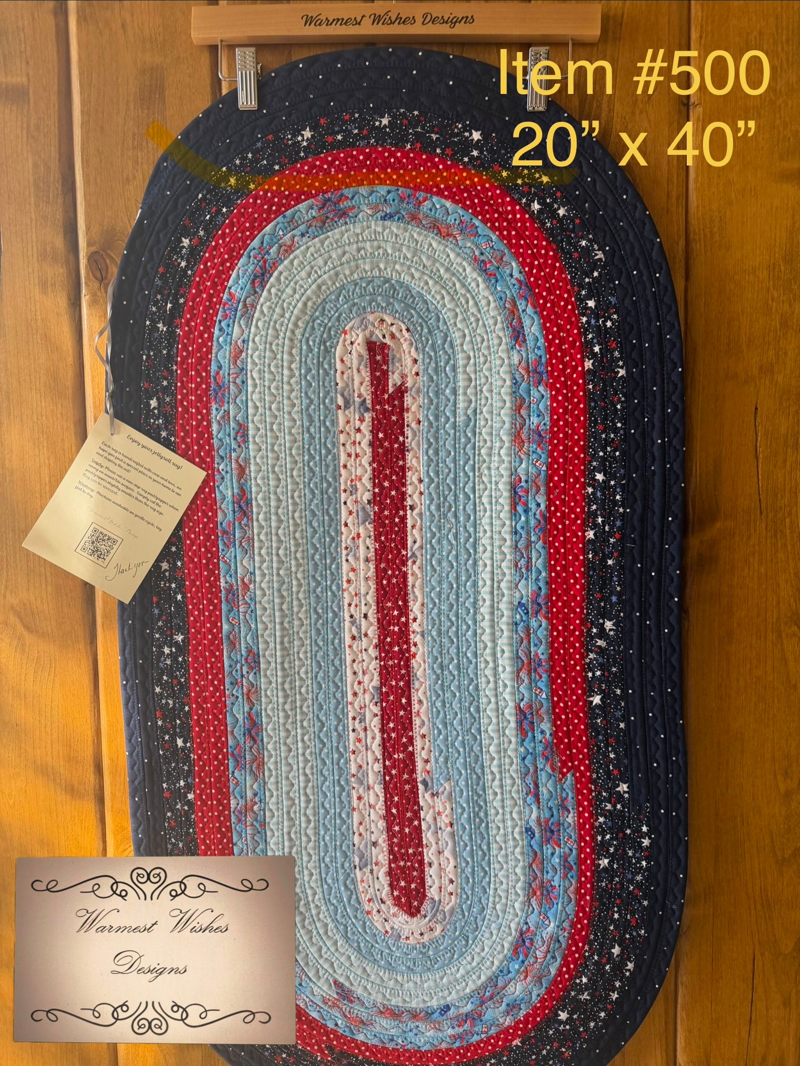 Jelly roll rug - Patriotic   80-500