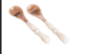 RESIN Alabaster Salad Servers (White Swirl)