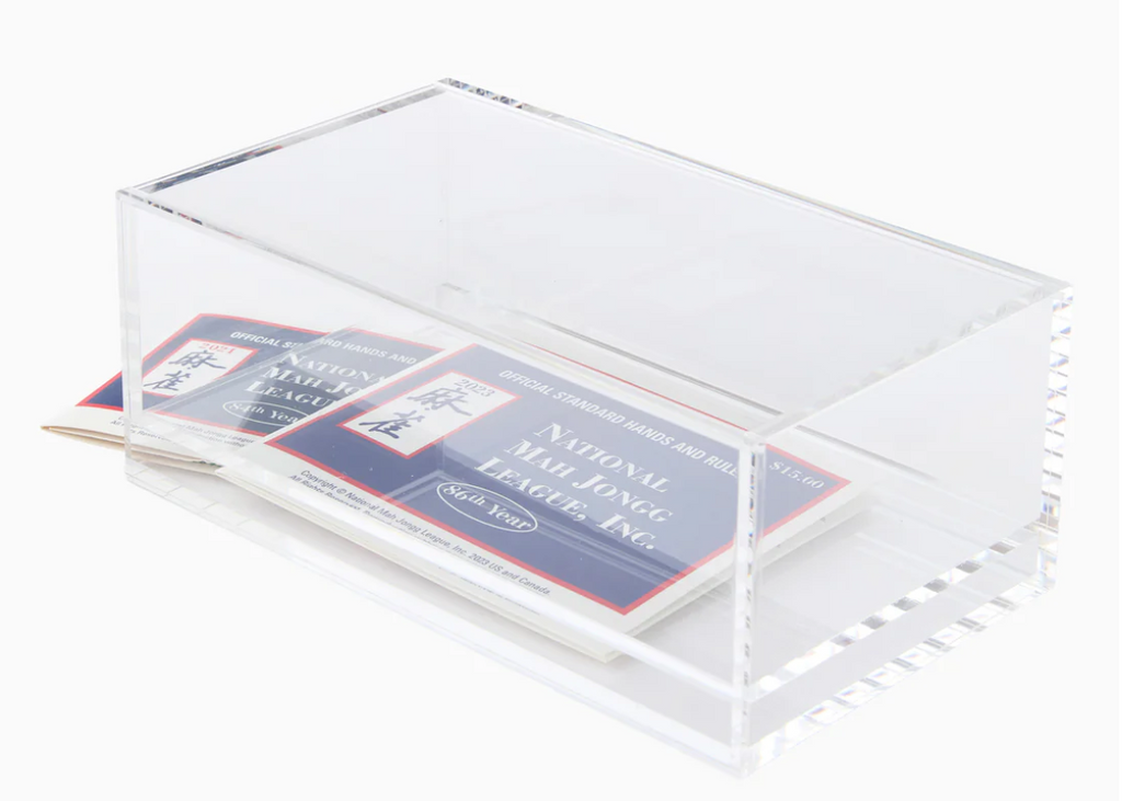 Mahjong Acrylic Box - Clear Lid