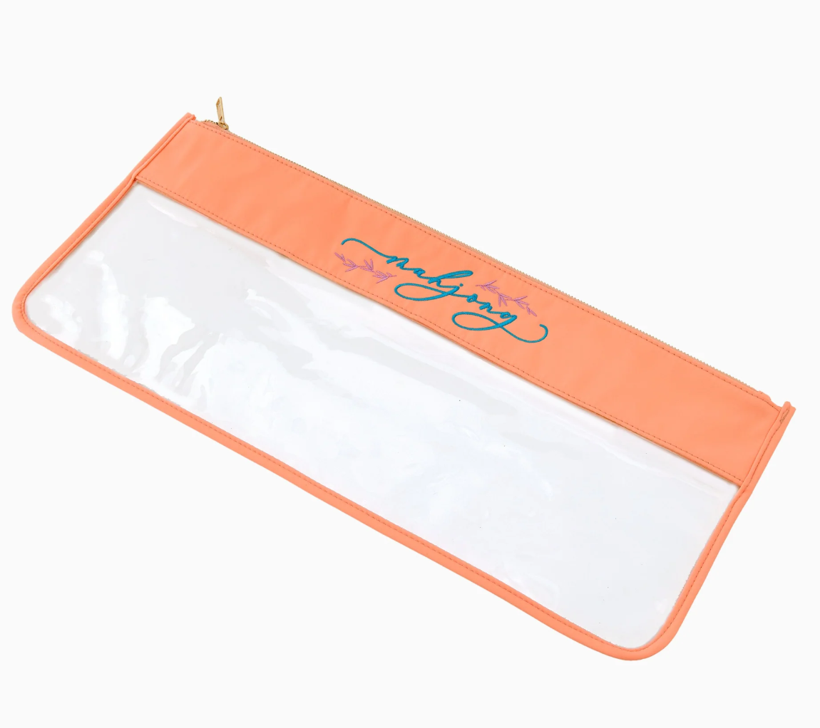 Peach Script Mahjong Bag