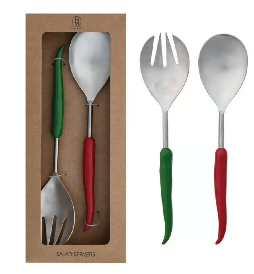 S/2 Stainless Steel & Aluminum Salad