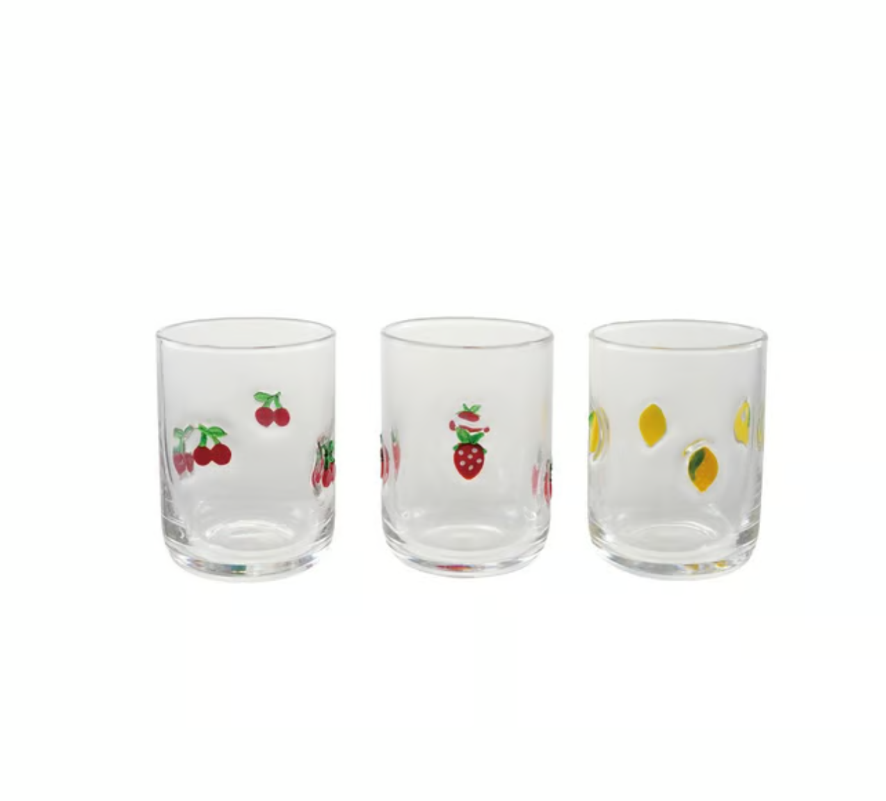 Drinking Glass W Embedded Fruit Hazel Mazel