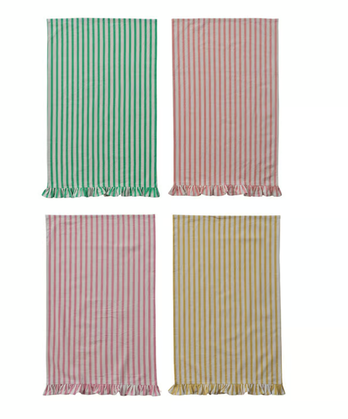 Cotton frilled dish towel