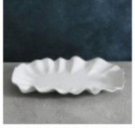 VIDA Bloom Lg Oval Platter (White)