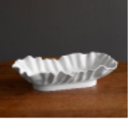 VIDA Bloom Large Rectangle Bowl (White)