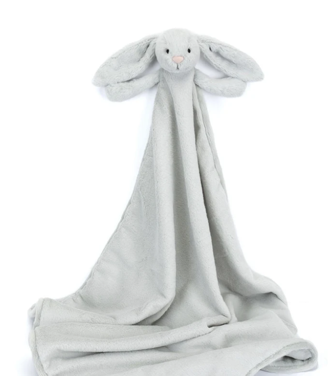 Bashful Silver Bunny Blankie