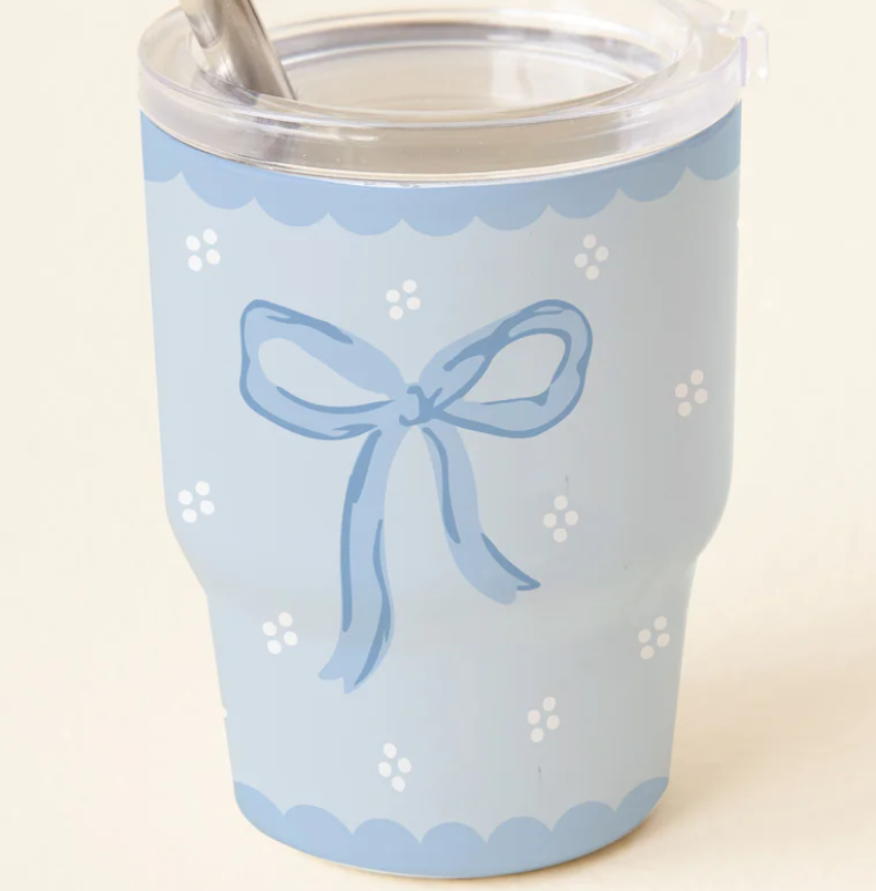 Bow Blue 2 oz Tiny Tumbler
