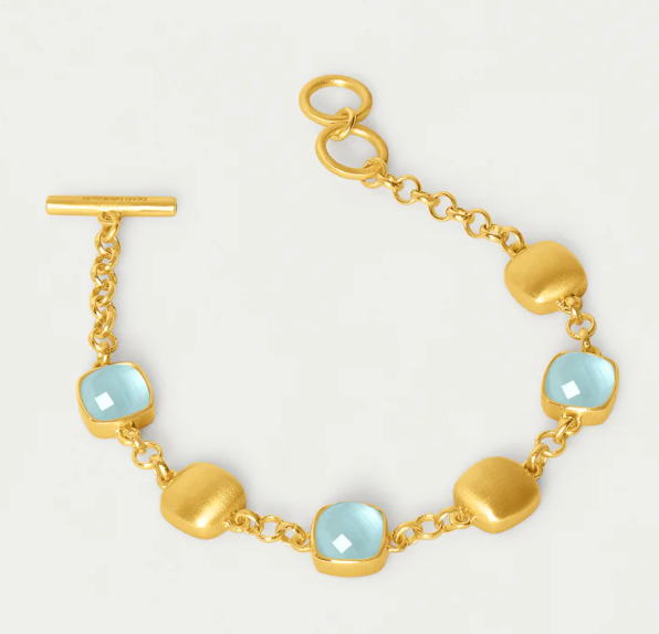 Monterey Chain Bracelet Iridescent Sky Blue