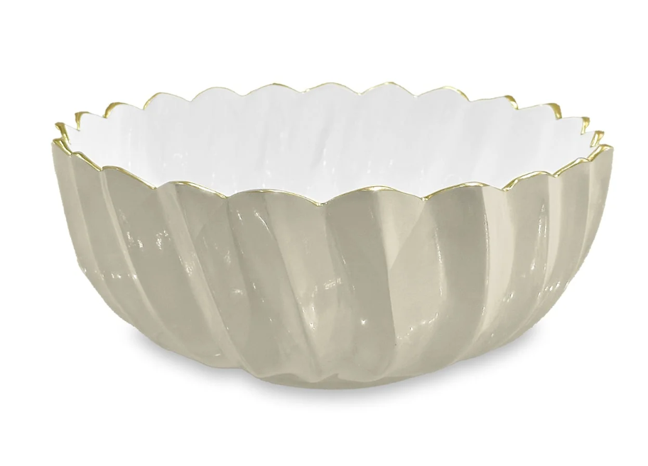 ENCANTO Orlando Medium Bowl (Dove and White)