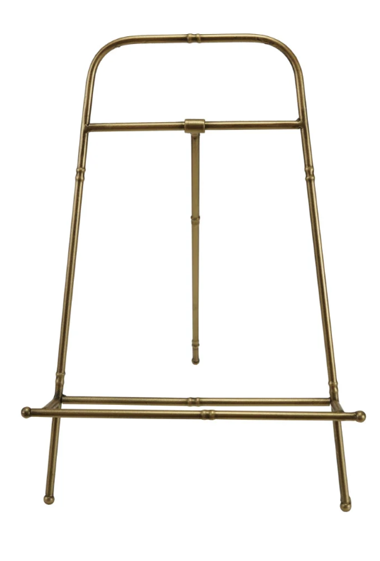 Metal Easel, Gold Finish