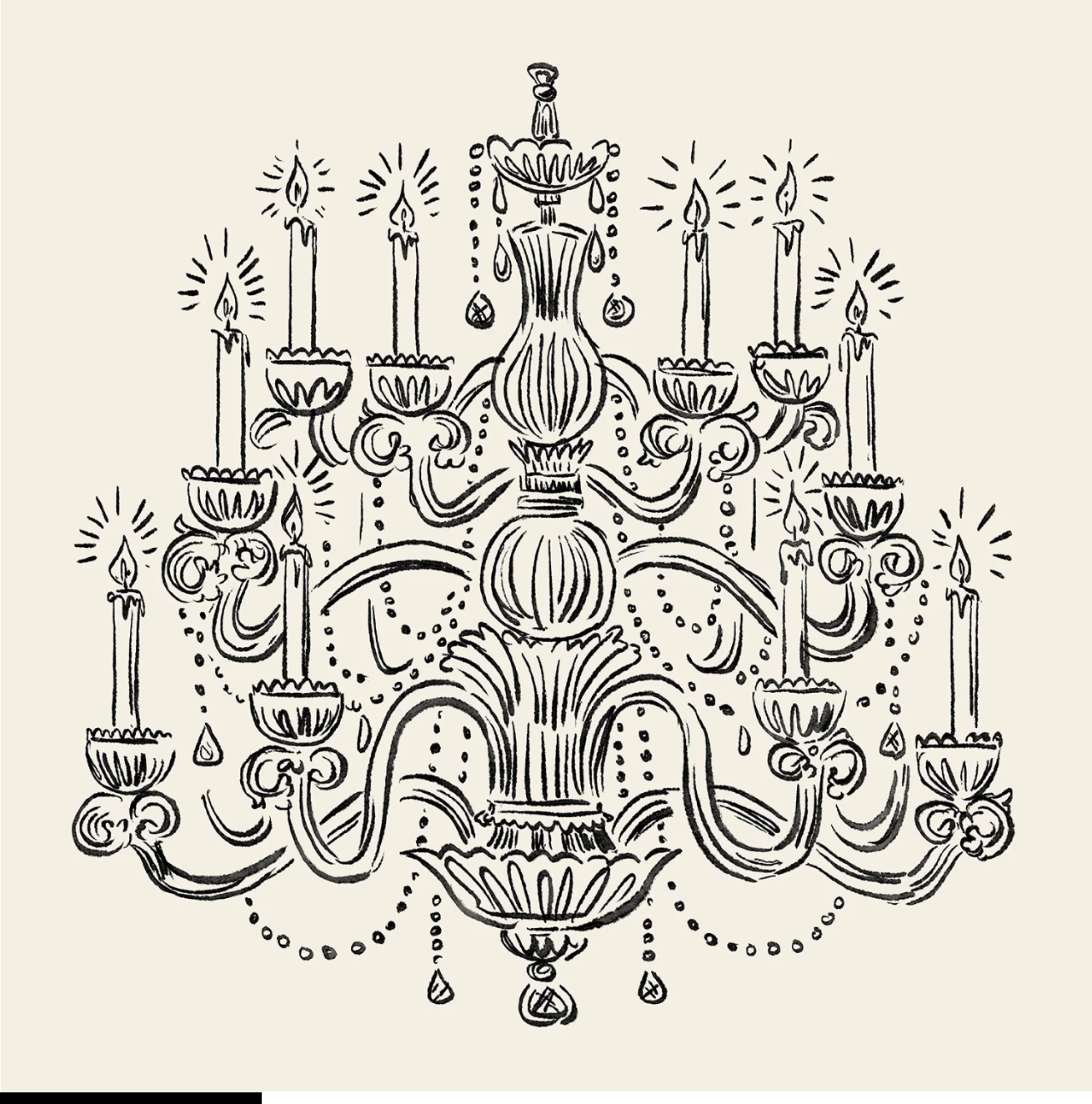Chandelier Cocktail Napkins