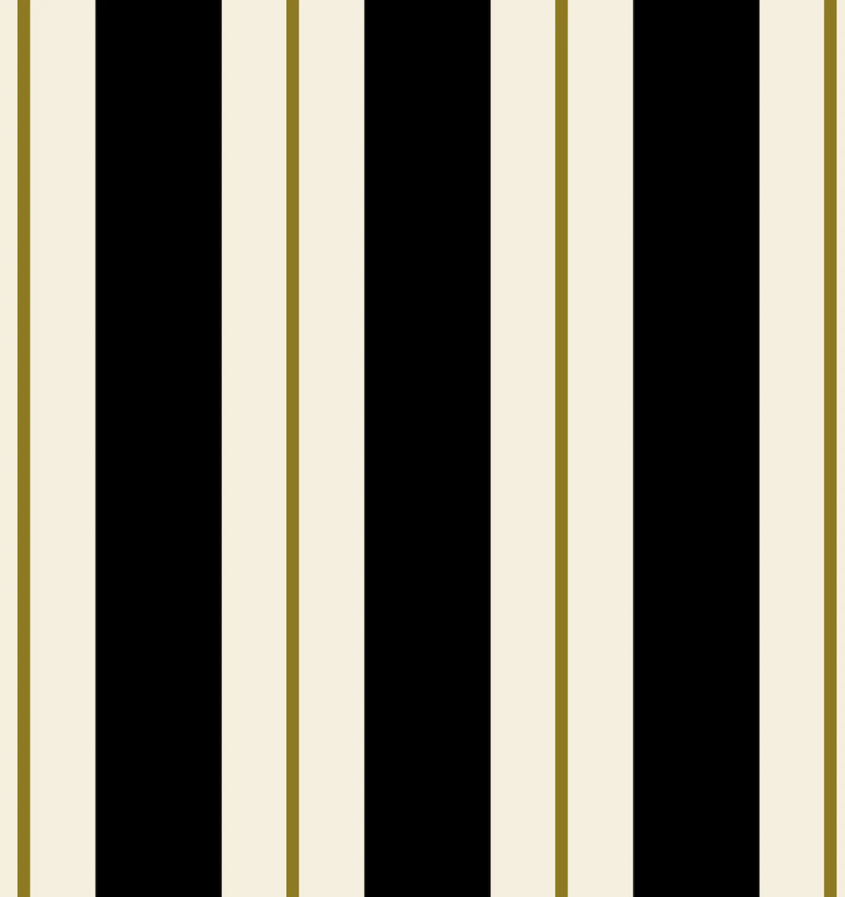 Black & Gold Awning Stripe Cocktail Napkins