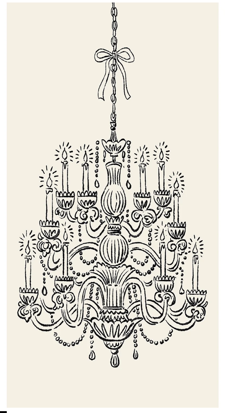 Chandelier Guest Napkins