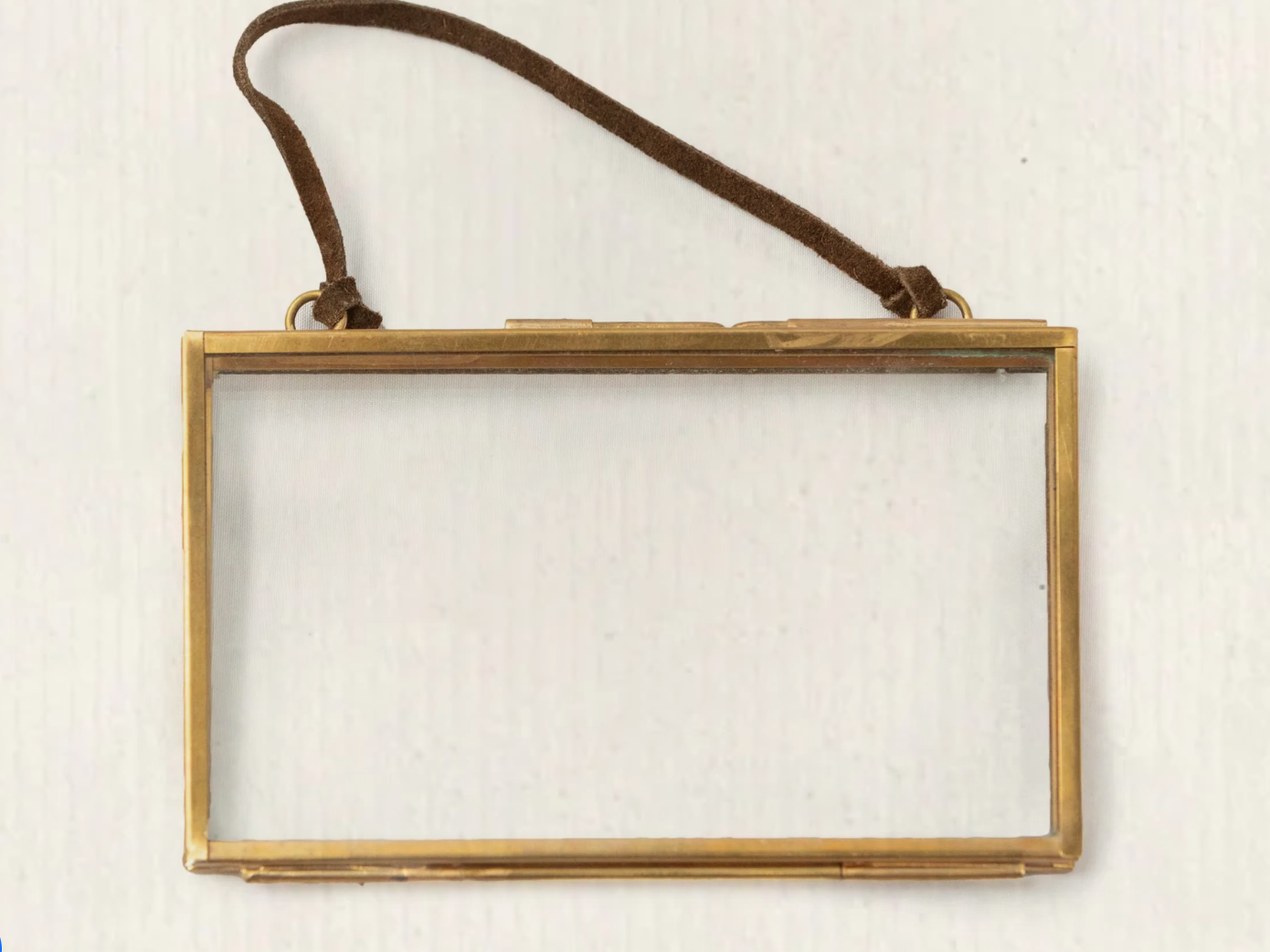 Brass Hanging Frame 5"x3" Horizontal