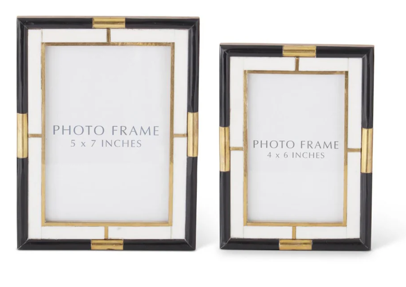 Black & Cream & Gold Tiled Photo Frames Large
