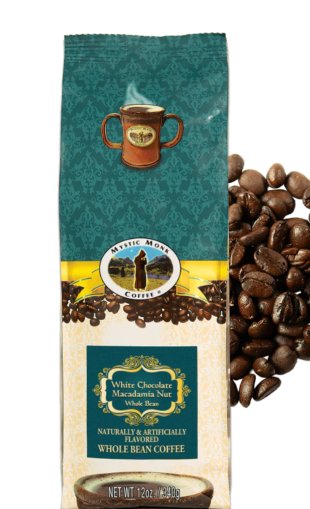 Mystic Monk White chocolate Macadamia Nut coffee