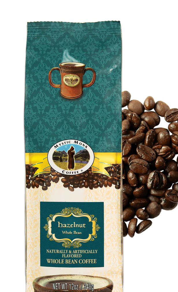 Mystic Monk Hazelnut Whole bean coffee
