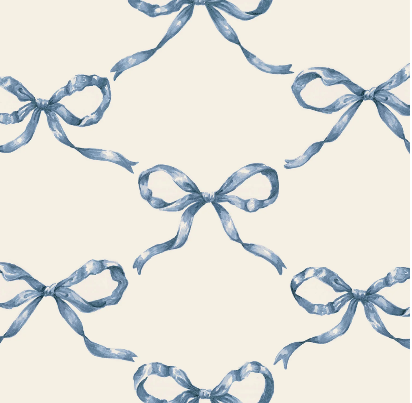 Heirloom Blue Bow Lattice Guest Napkins