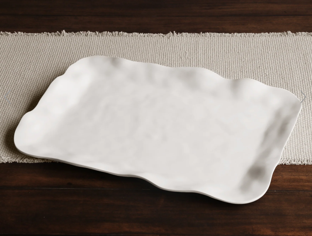 VIDA Nube Extra Large Rectangular Tray (White)
