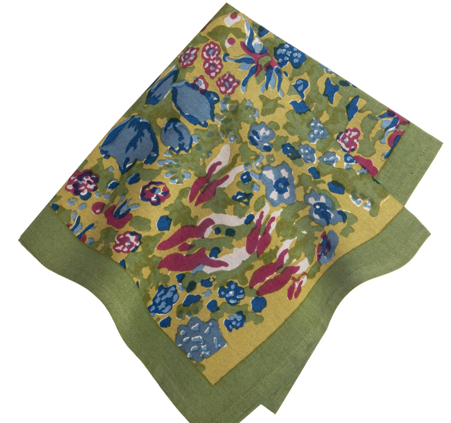 Jardin Napkins Blue & Vert, Set of 6