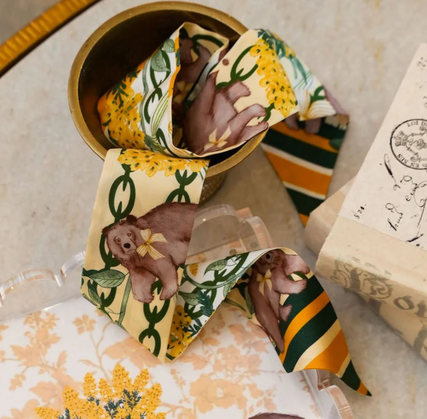 Green & Gold Heirloom Scarflette