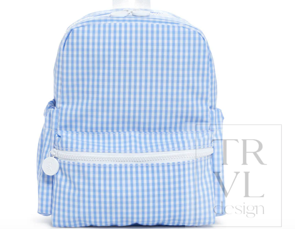 MINI BACKER - GINGHAM SKY Backpack