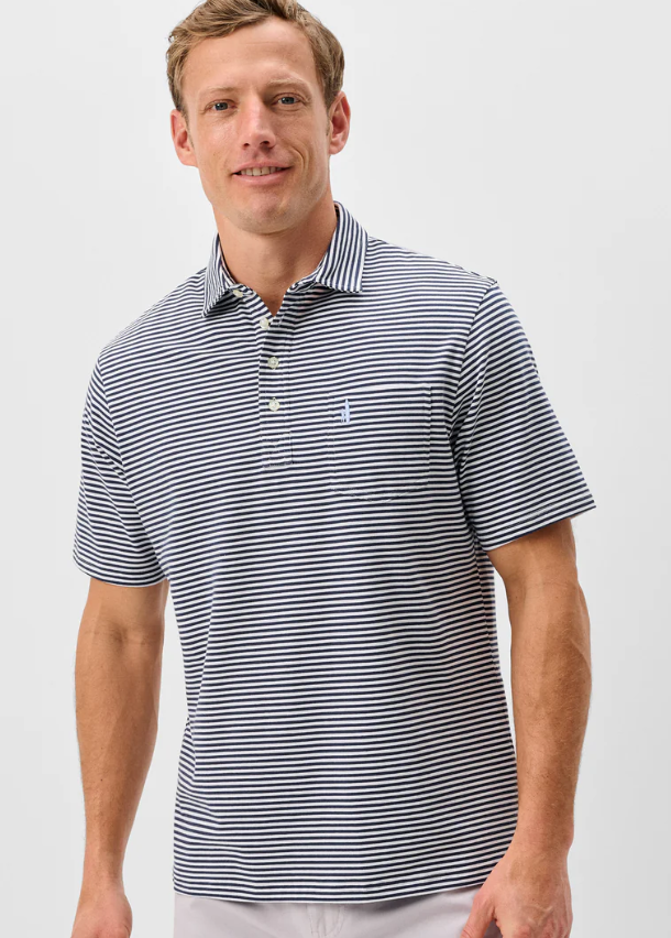 Original 4-Button Polo - Jacks Stripe Wake