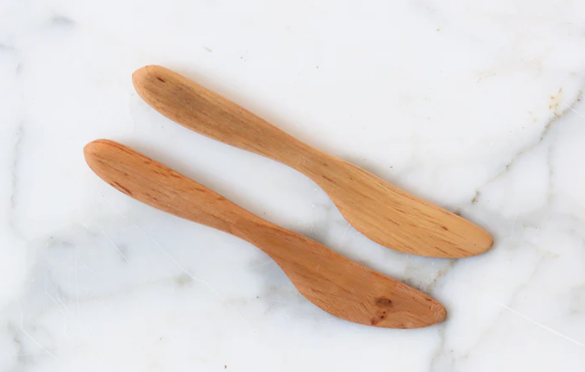 Parisian Butter Spreader Set, Fruitwood