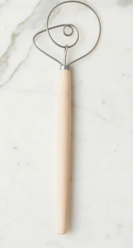 Danish Dough Whisk, Beechwood