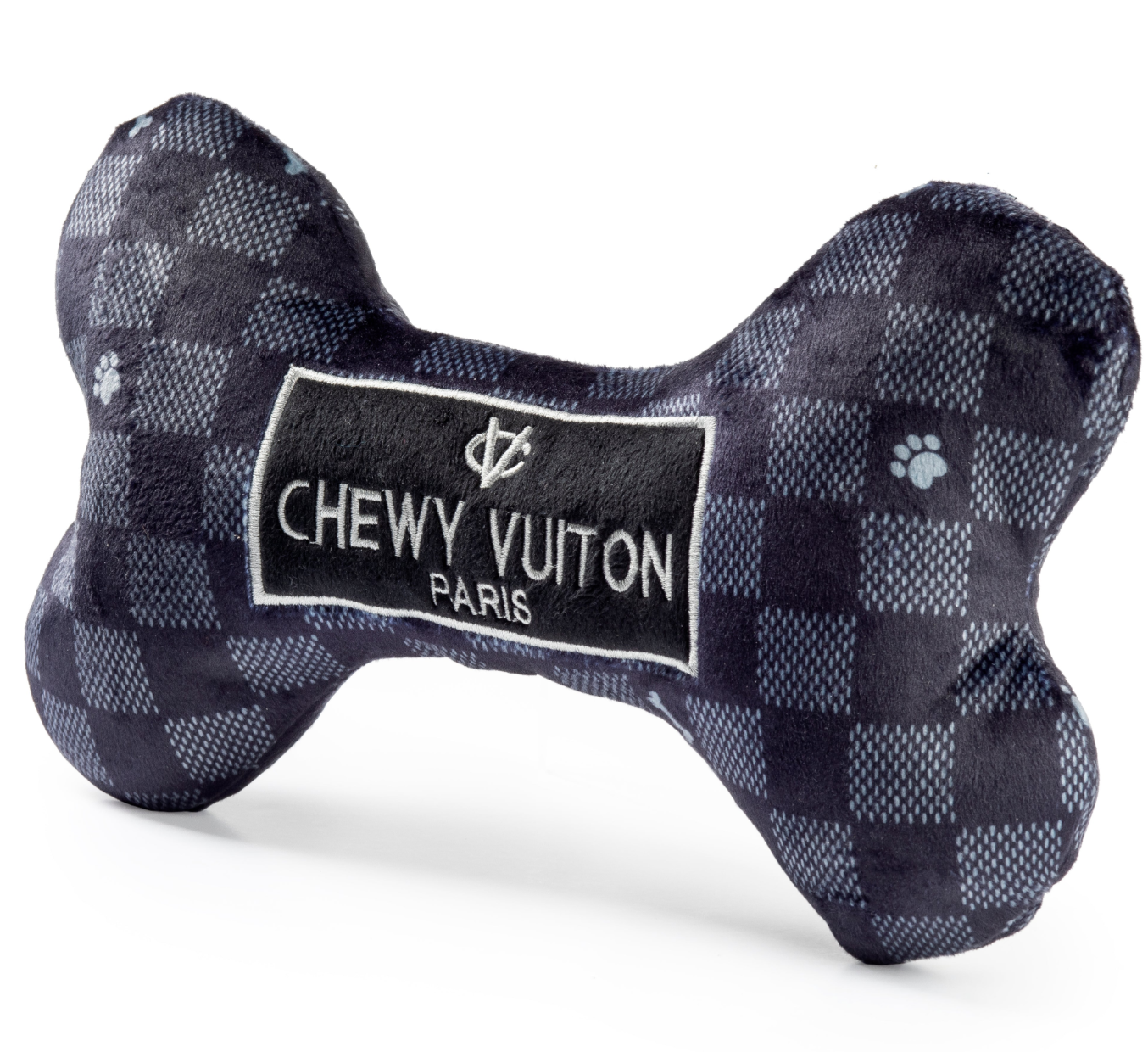 Black Checker Chewy Vuiton Bone