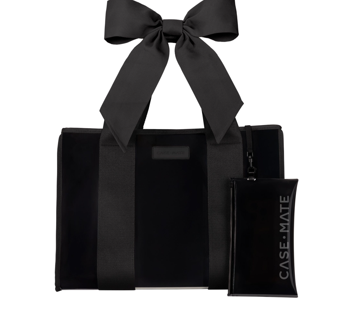Jelly Bow Tote w/ Phone Pouch - Midnight