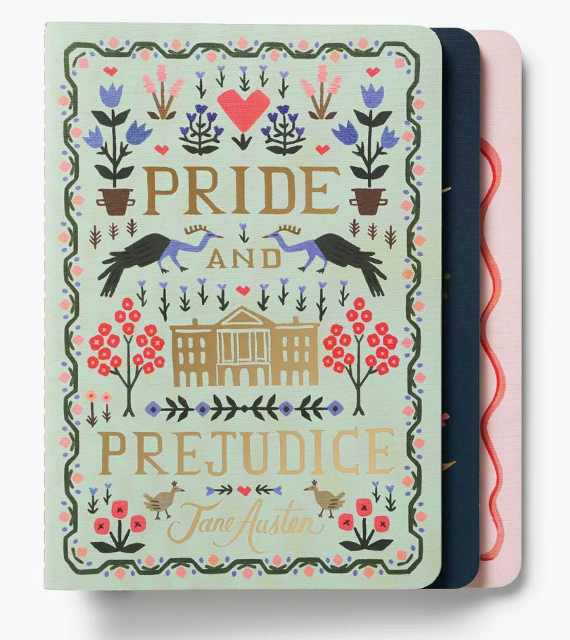 Assorted Set of 3 Jane Austen Notebooks