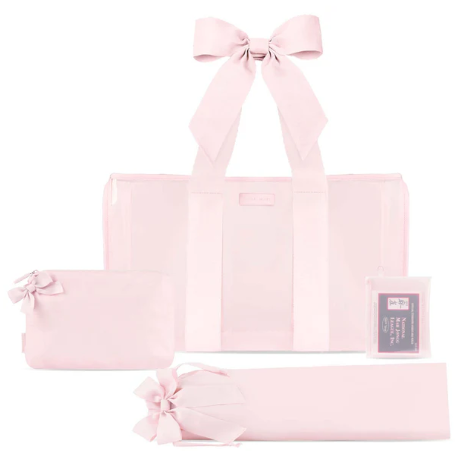 Case-Mate Mahjong Jelly Tote Set - Ballet  Pink Bow