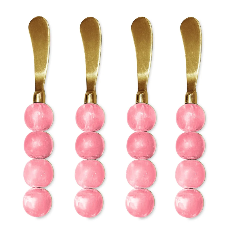 RESIN Sorbet Spreaders Set of 4 (Raspberry)