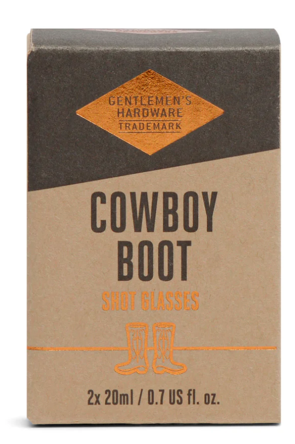 Set of 2 Cowboy Boot Shot Glasses