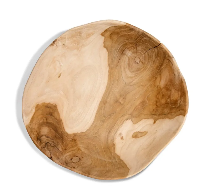 Natural Organic Tray w/ live edge, cracks & crevices - Medium