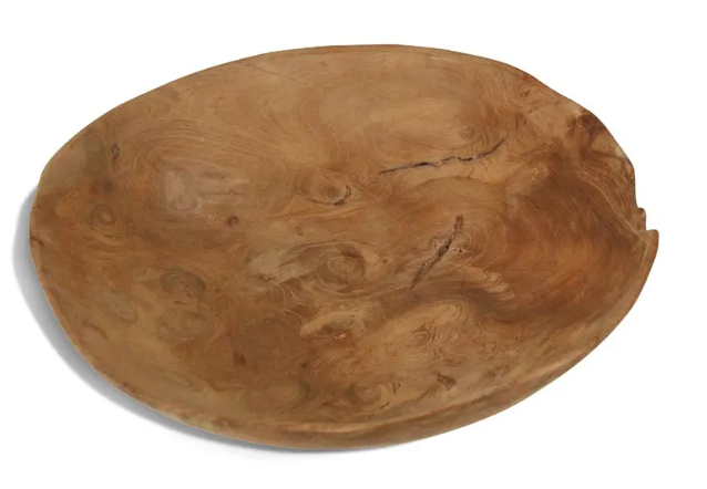 Natural Organic Tray w/ live edge, cracks & crevices - Small
