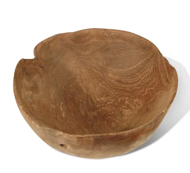 Natural Organic Tray w/ live edge, cracks & crevices - X Small