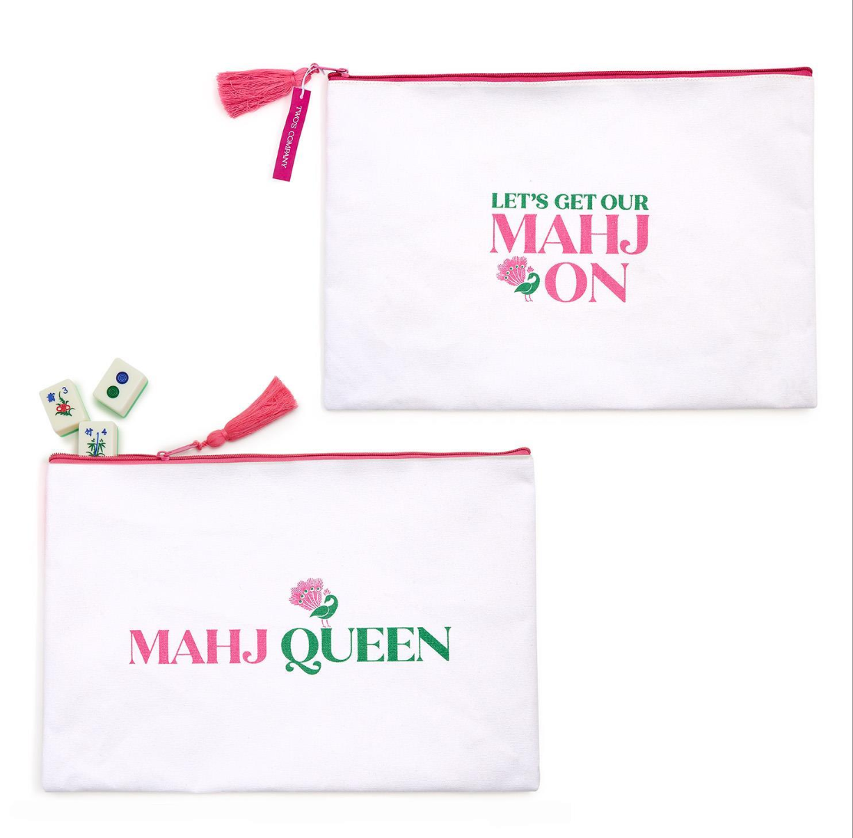 Mahjong Storage and Accessory Multipurpose Pouch Asst 2 Designs