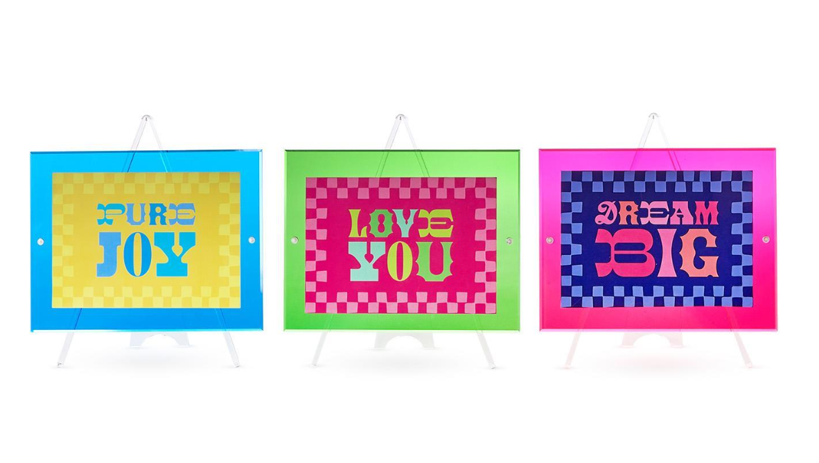Color Pop 5x7 Easel Acrylic Photo Frame Asst 3 Colors