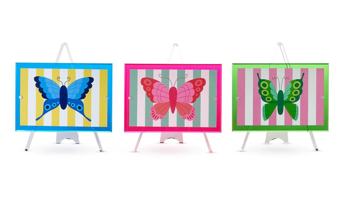 Color Pop 4x6 Easel Acrylic Photo Frame Asst 3 Colors
