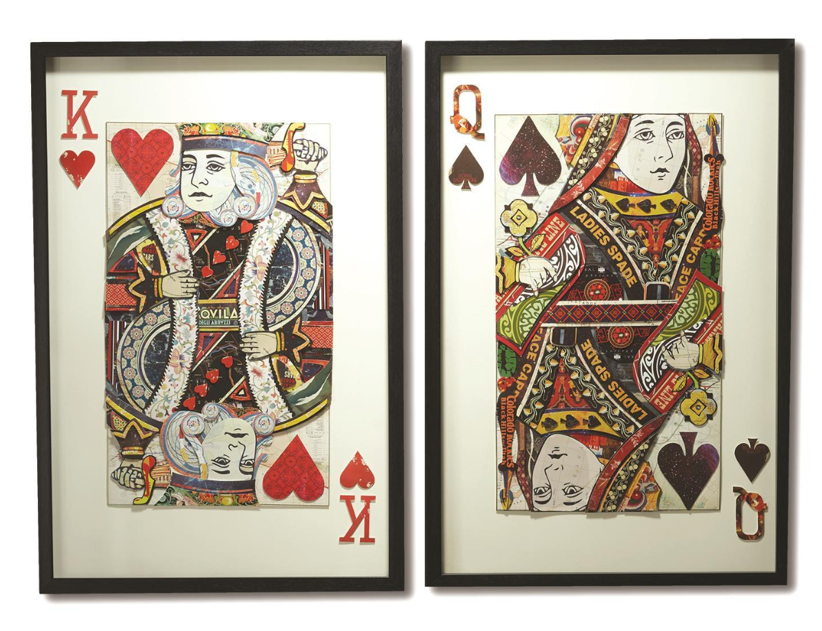 Playing Card Wall Art Incl 2 Designs