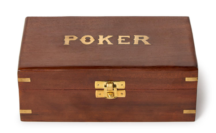 The Turf Club Poker Set in Hand-Crafted Wooden Box