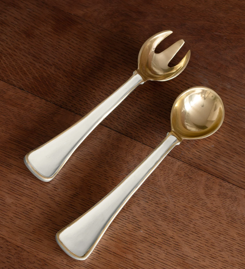 ENCANTO Soho Salad Servers (Cream)