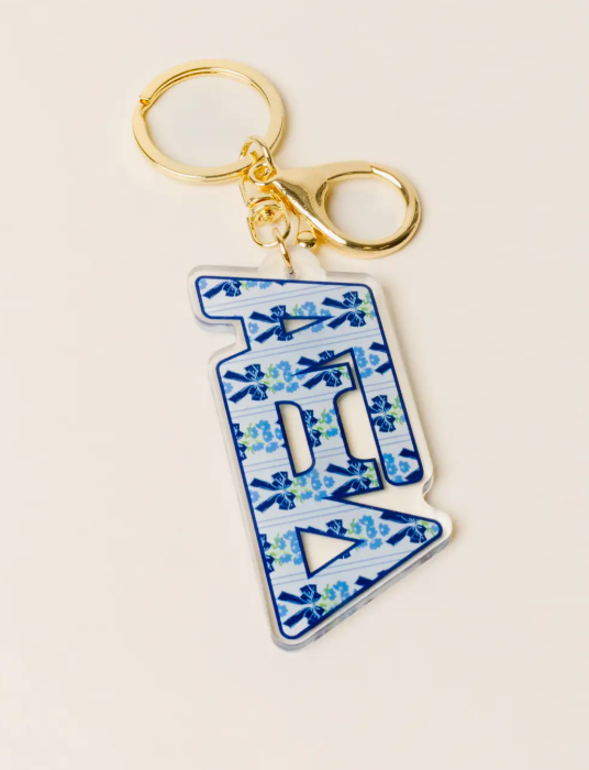 Sorority Oh So Fancy Letter Acrylic Keychain-Alpha